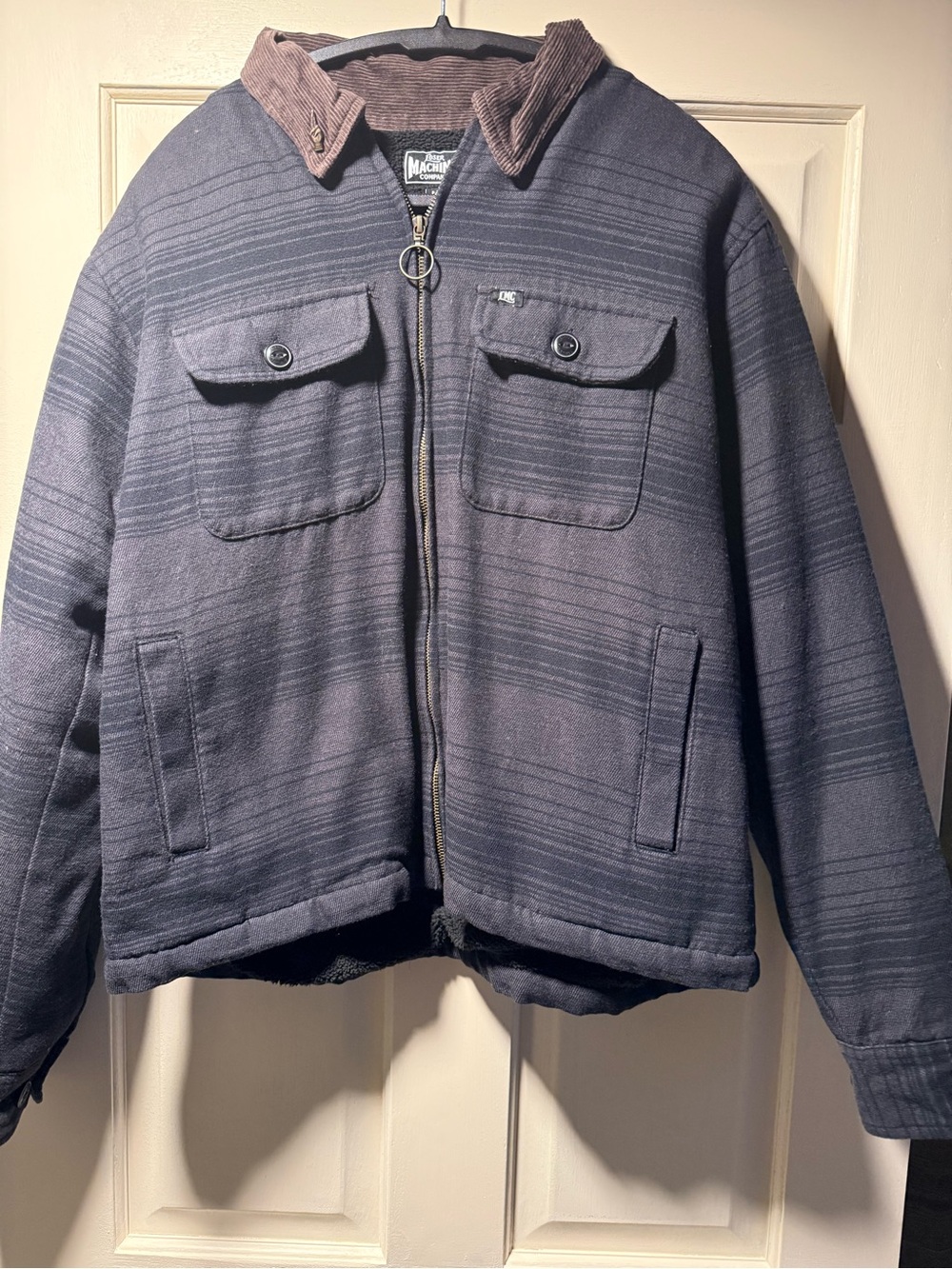 Loser Machine Company LMC Men’s Medium Sherpa Lined Workwear Jacket Plaid